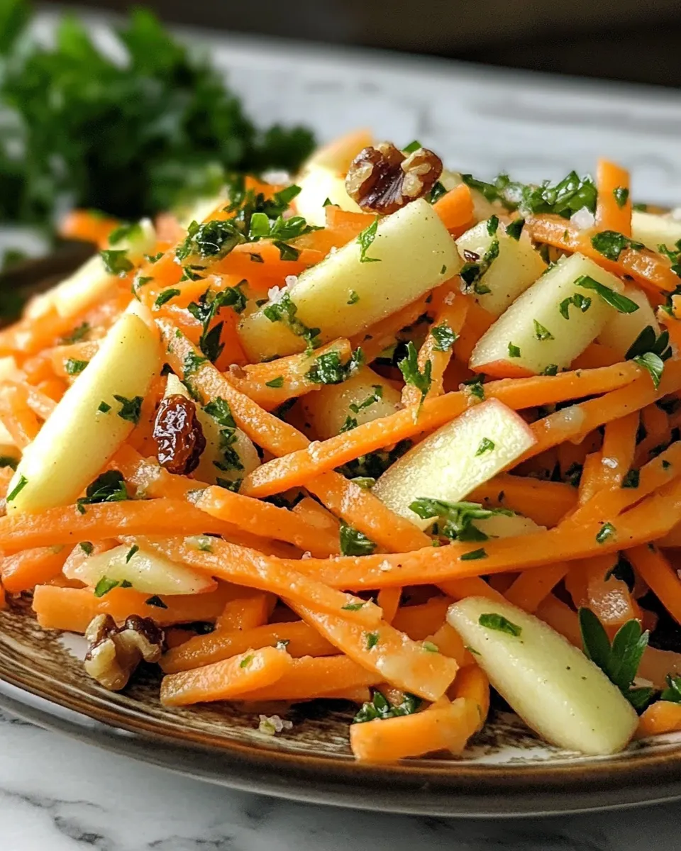 Zesty Carrot Apple Salad Bright Flavor Boost