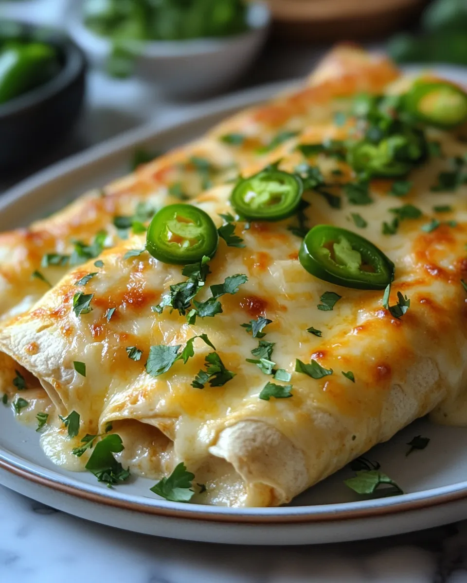 Addictive Jalapeño Popper Cheesy Chicken Enchiladas