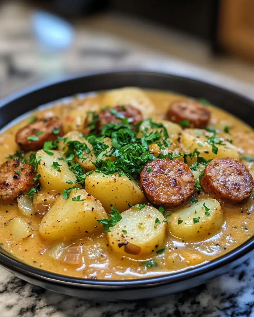 Irresistible Cajun Potato Soup with Sausage