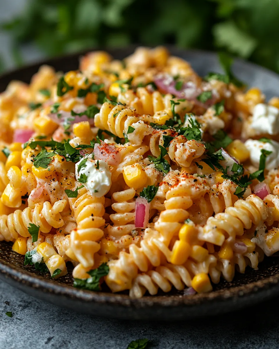 Zesty Mexican Street Corn Pasta Salad