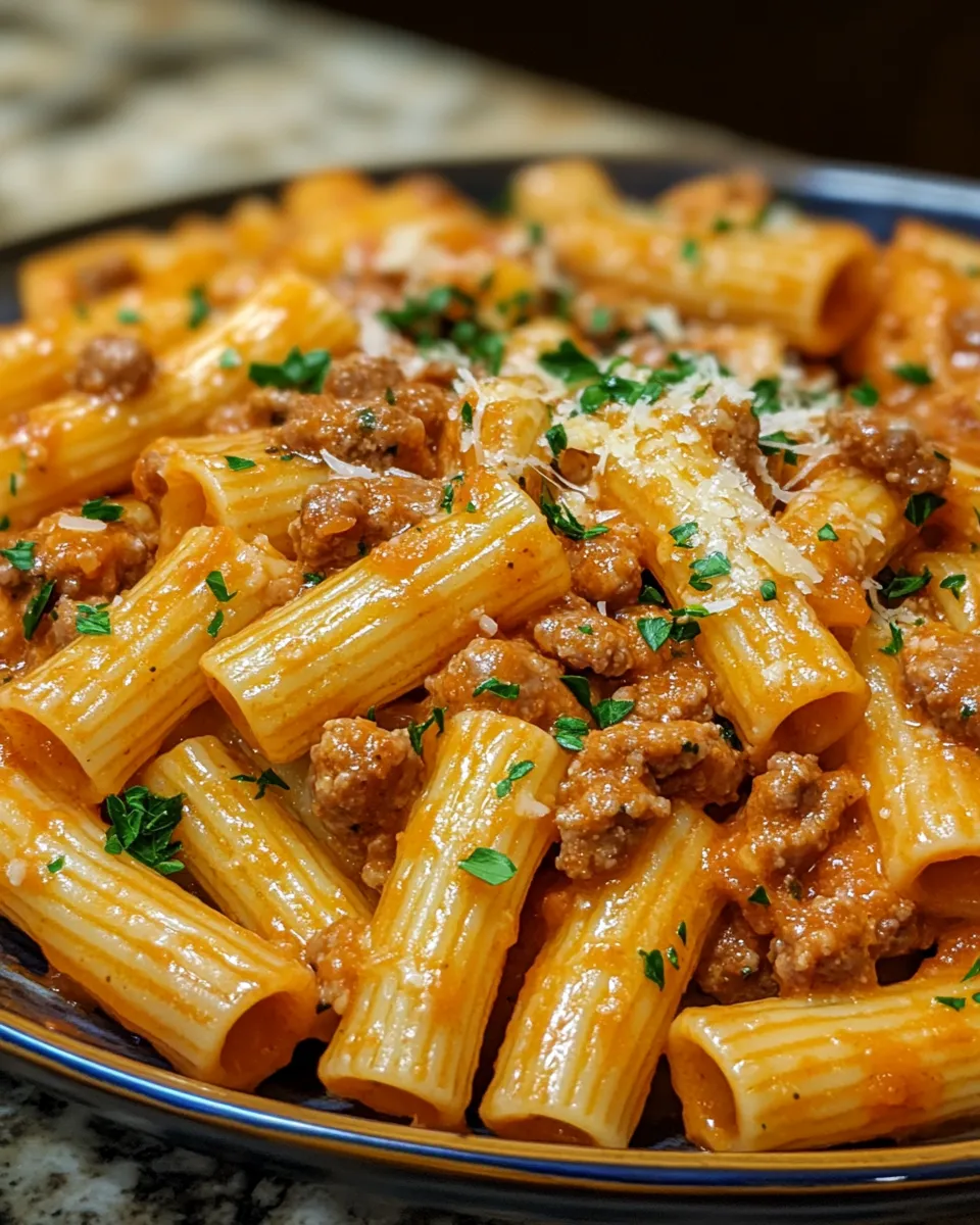 Ultimate Creamy Italian Sausage Rigatoni Rich Pasta Perfection