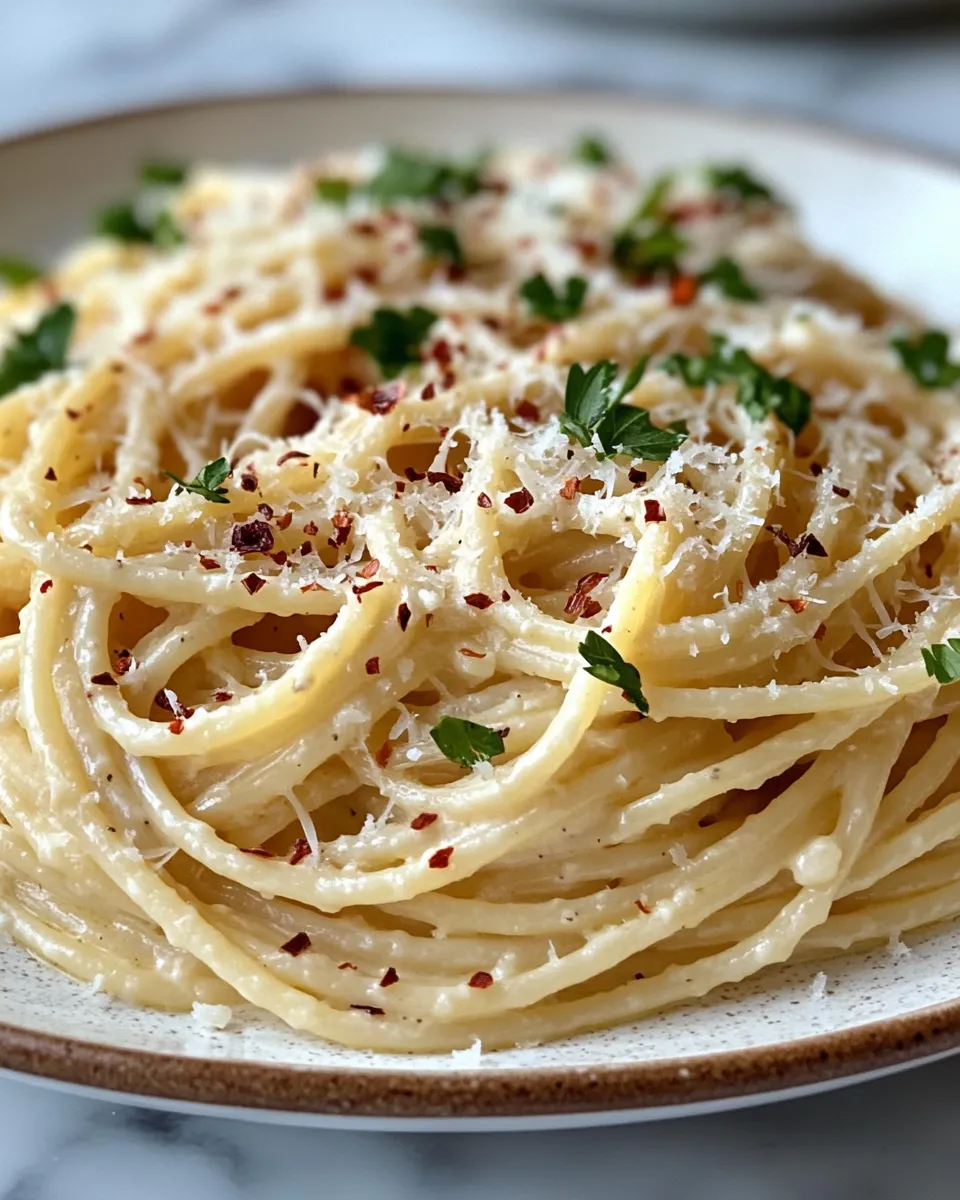 Savory Creamy Garlic Parmesan Spaghetti: Cozy Pasta Perfection