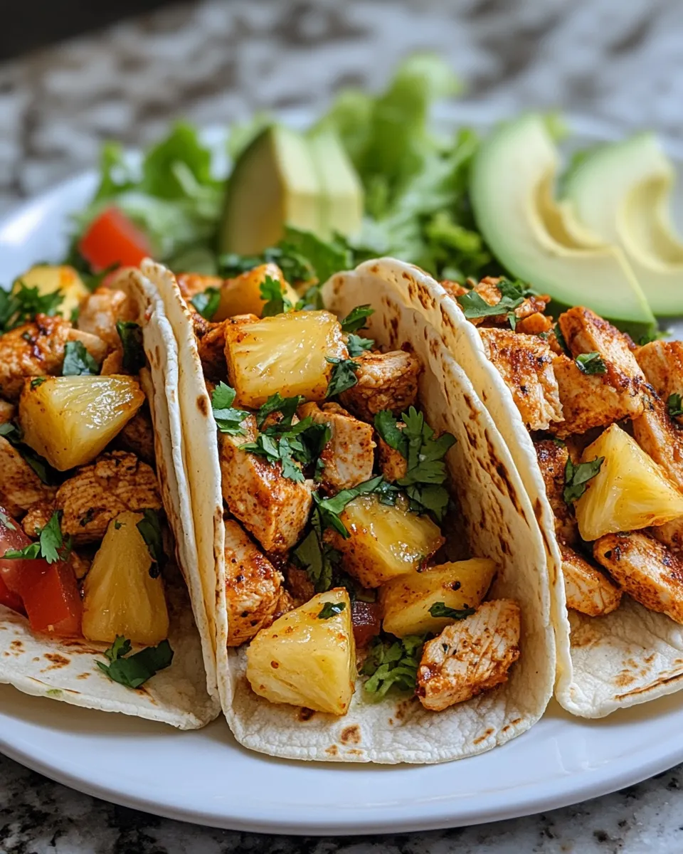 Sweet Pineapple Chicken Tacos: A Tropical Flavor Explosion