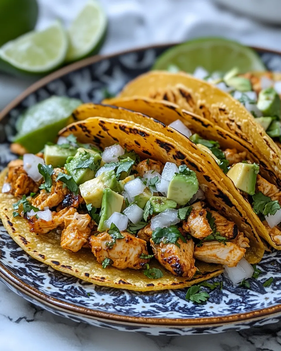 Authentic Chicken Street Tacos: Bold Mexican Flavor