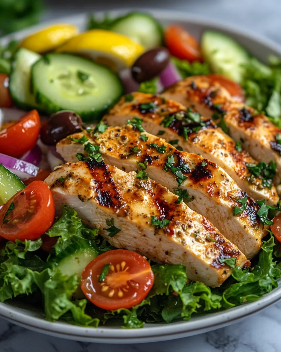 Zesty Mediterranean Chicken Salad
