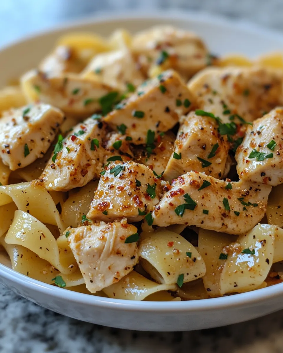 Delicious Chicken Buttered Noodles Quick Cozy Dinner