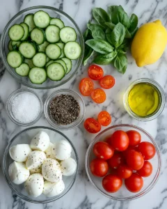 Fresh Cucumber Caprese Salad: The Ultimate Summer Bite 24 0 3 1 3
