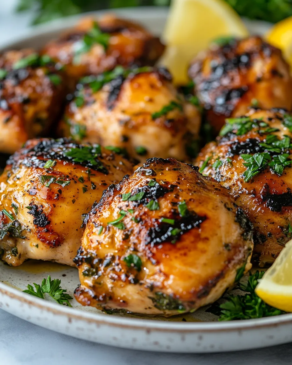 Juicy Mediterranean Grilled Chicken with Herbs