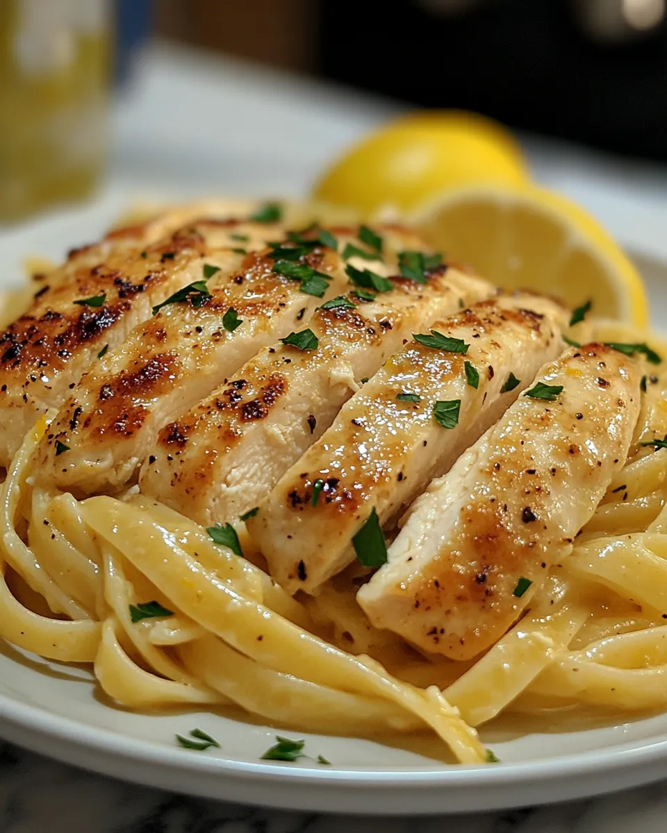 Mouthwatering Lemon Chicken Pasta