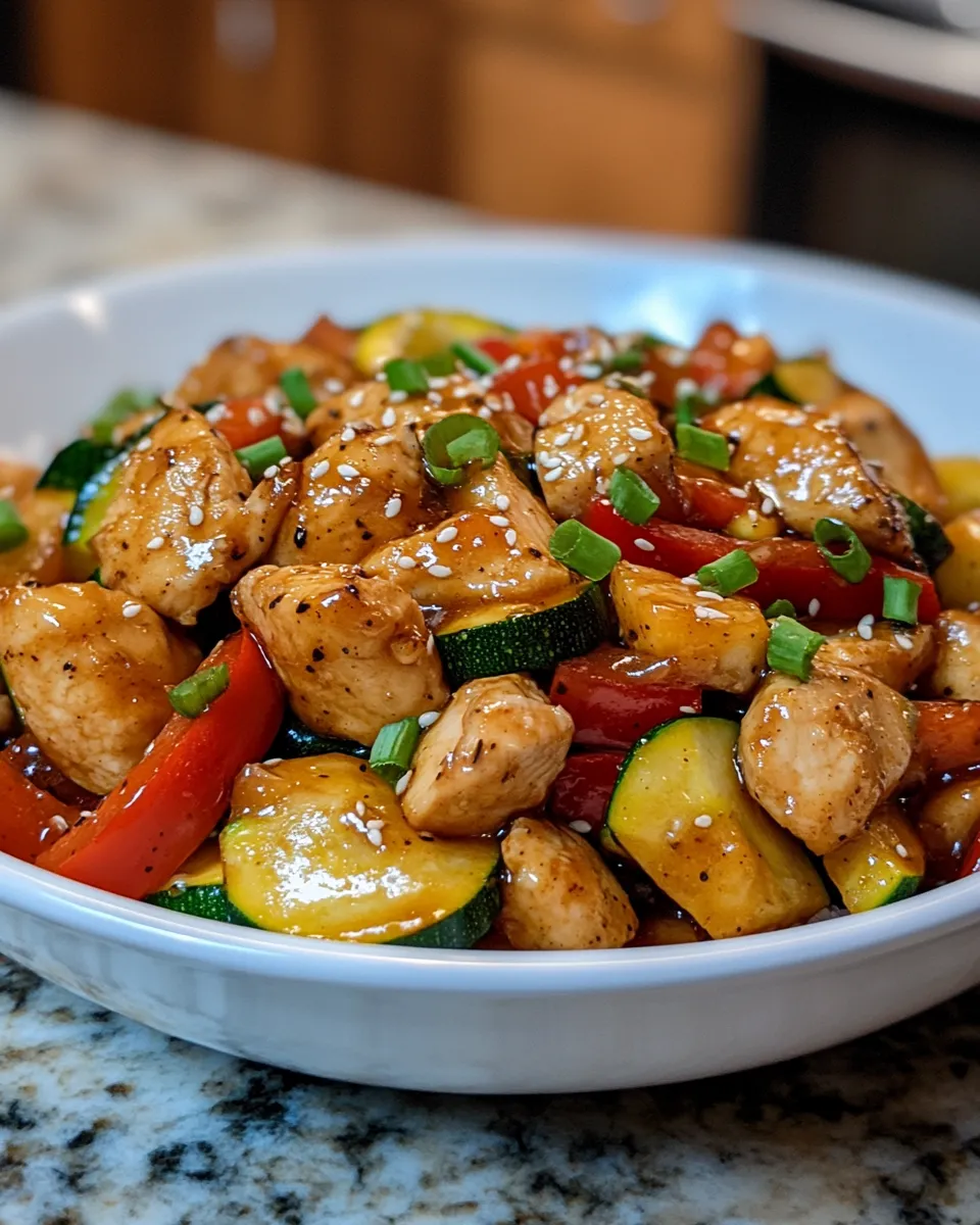 Savory Chicken Zucchini Stir Fry: A Simple Family Favorite for Busy Weeknights