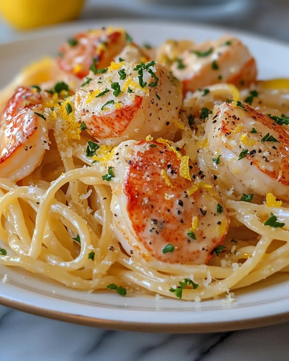 Heavenly Butter Poached Lobster Pasta Elegant Seafood Delight