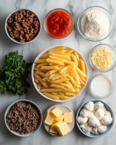 Ultimate Creamy Beef Pasta Rich Comfort Bowl 33 0 3 6