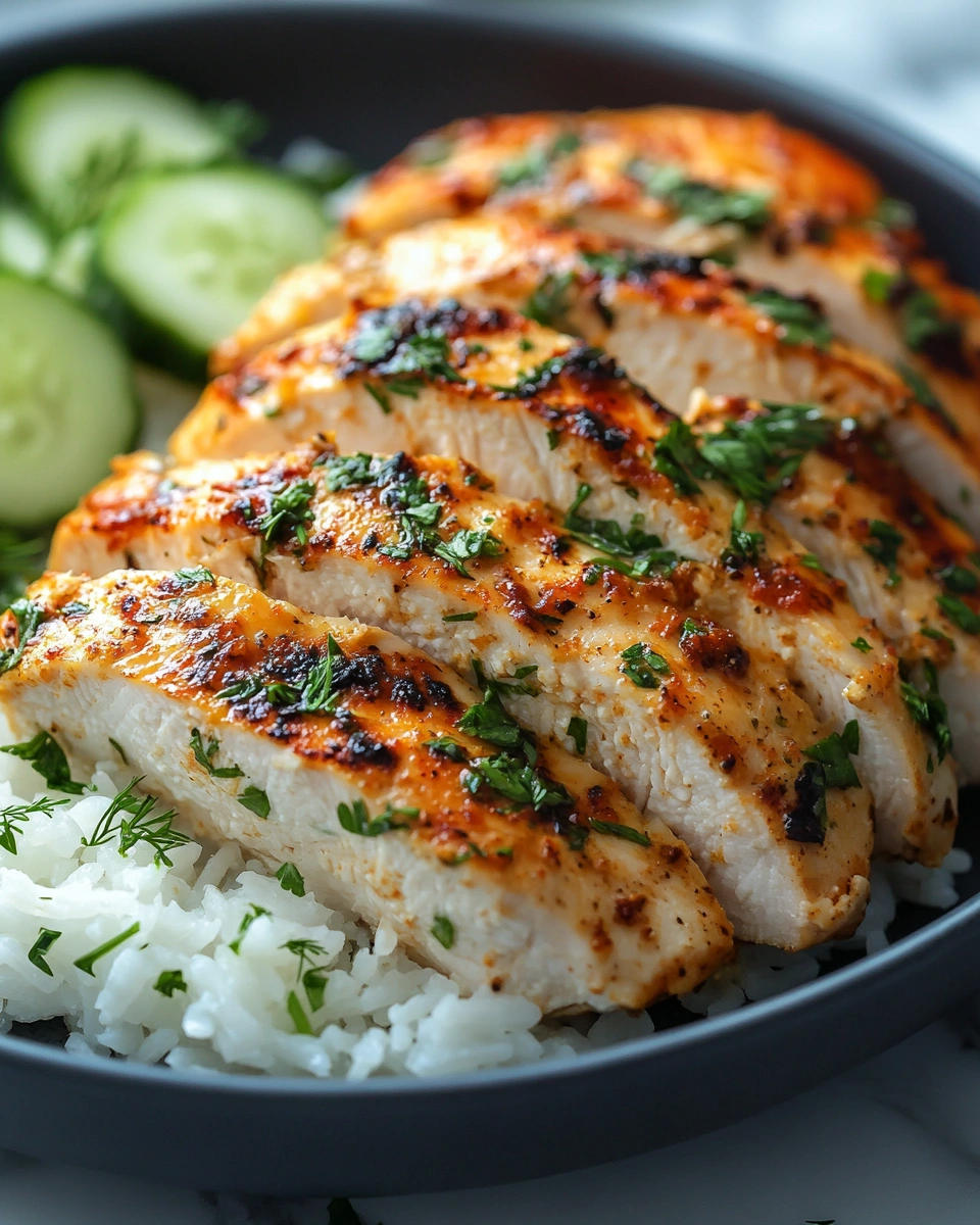 Easy Chicken Tzatziki Bake with Rice (One Pan)