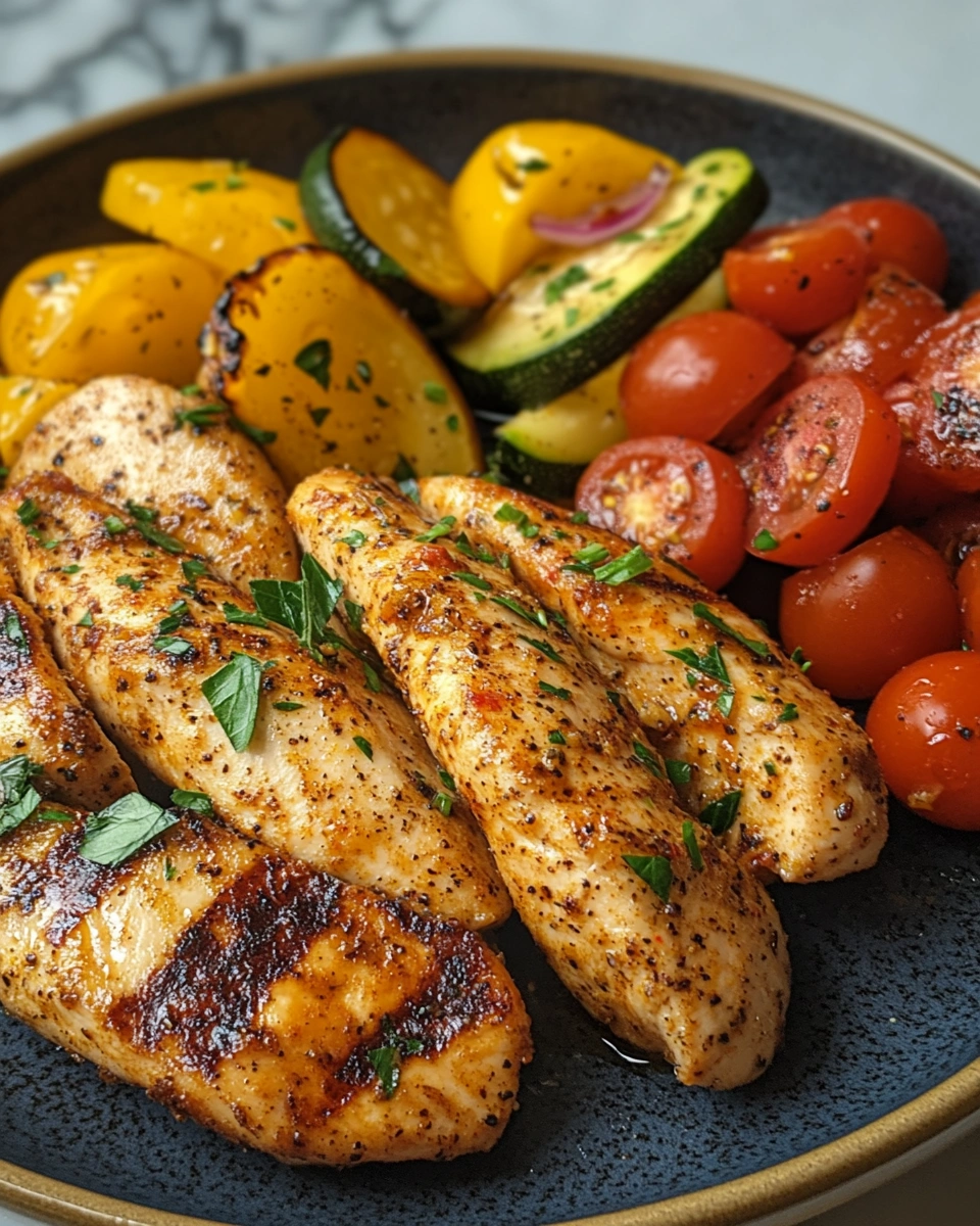 Cajun Chicken with Summer Vegetables