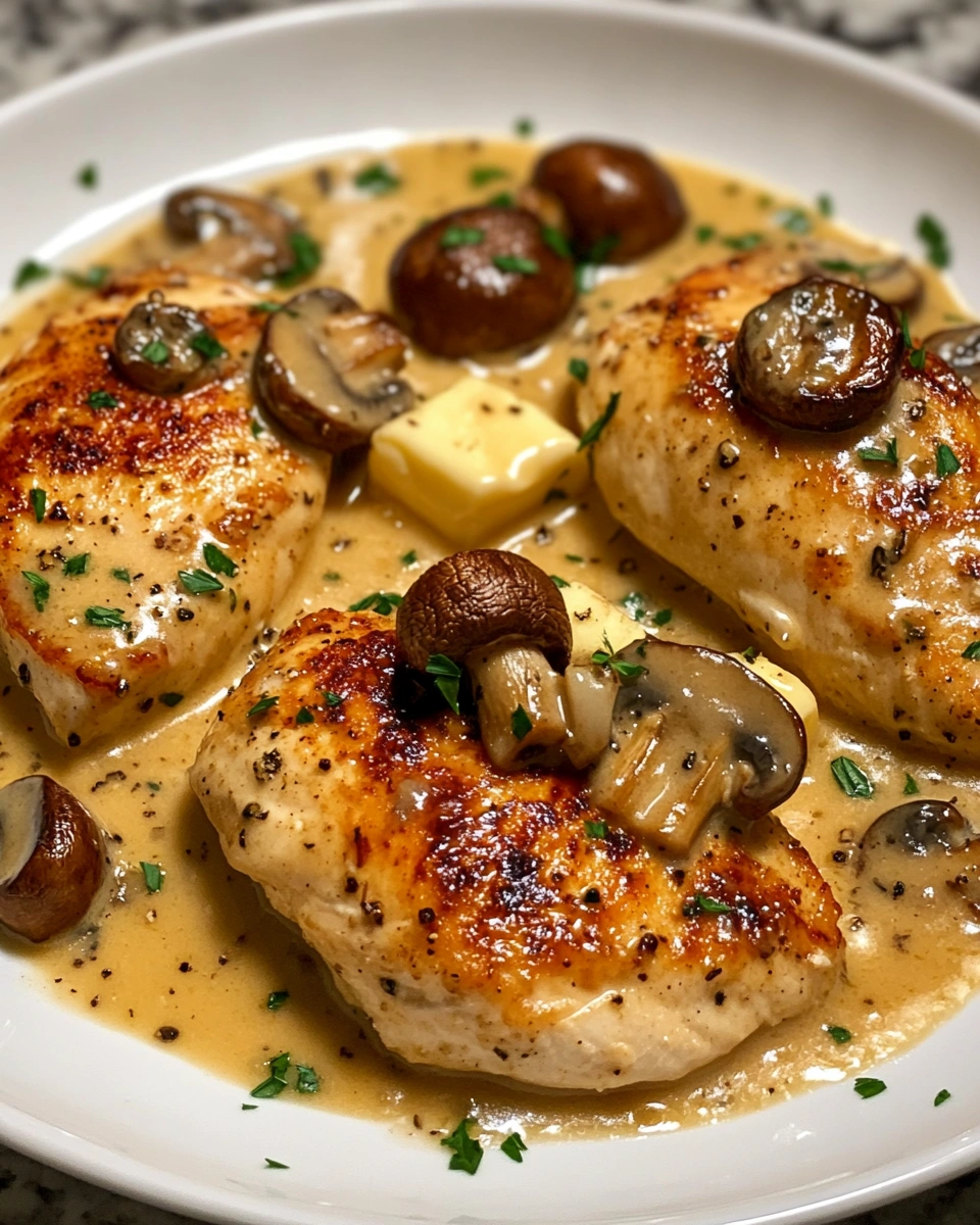 Creamy Chicken and Mushroom Skillet Dinner