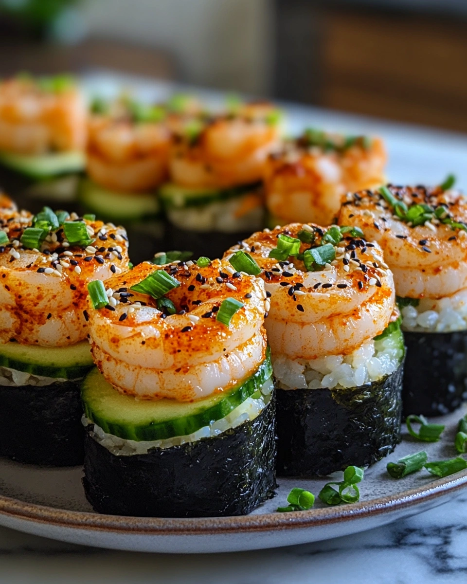 Easy Spicy Shrimp Sushi Stacks for a Fancy Dinner