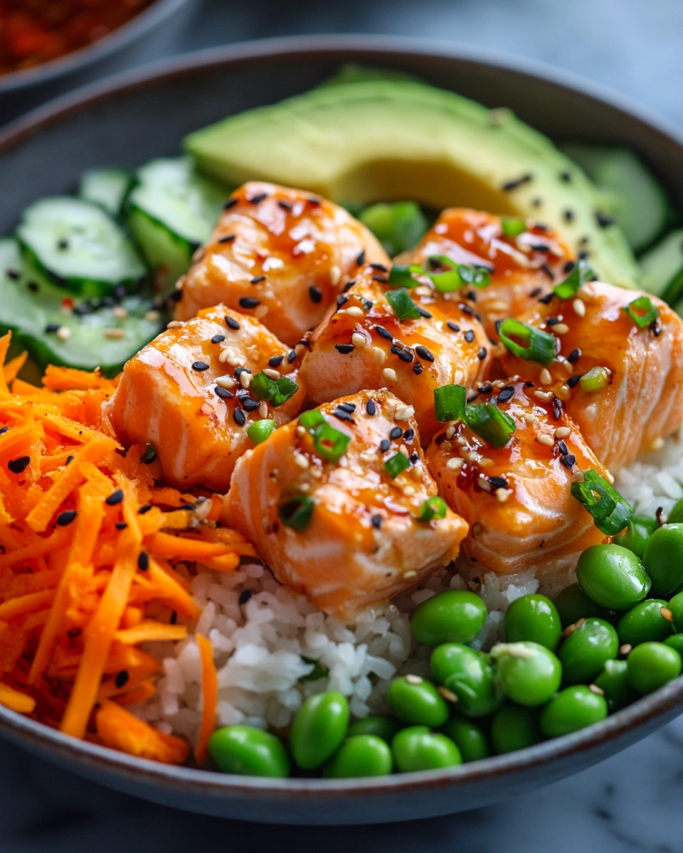 Crispy Bang Bang Salmon Bites Bowls for a Fancy Dinner