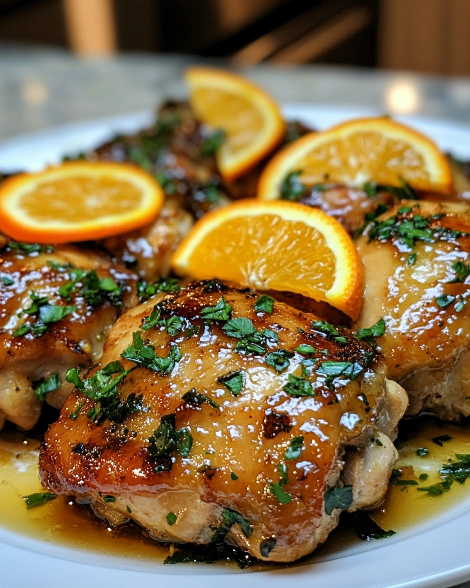 Sticky Sweet and Savory Roasted Orange Chicken for a Fancy Dinner