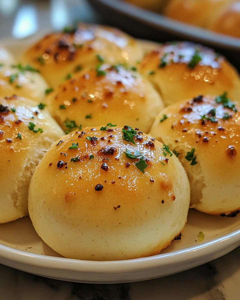 Fluffy Garlic Butter Bread Rolls for a Fancy Dinner