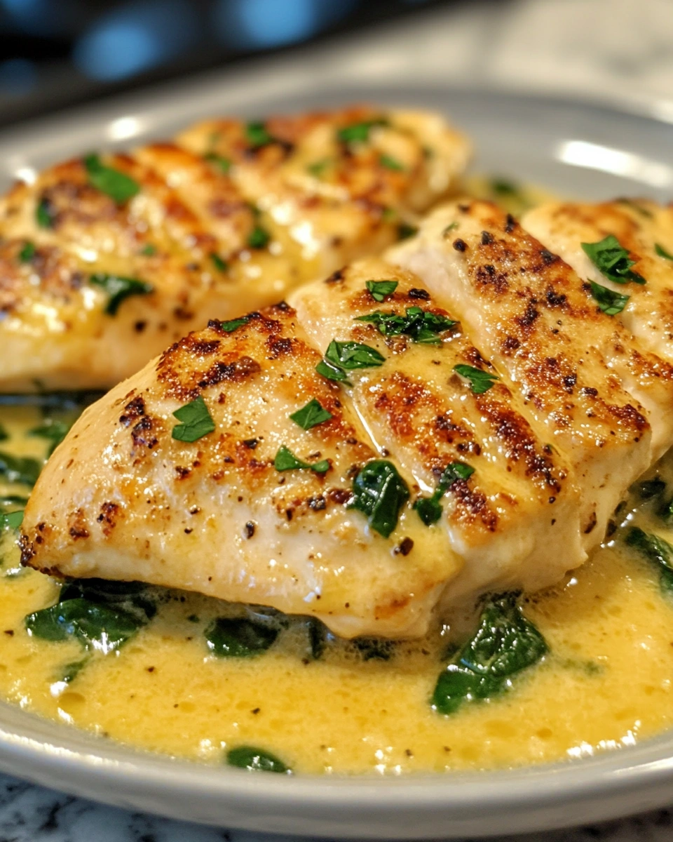 Creamy Garlic Butter Chicken with Spinach and Parmesan – A Perfect Father’s Day Dinner