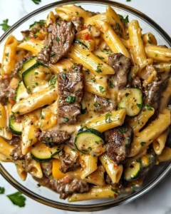 Creamy Steak Penne with Zucchini & Parmesan Cheese 27 image 1775011668844
